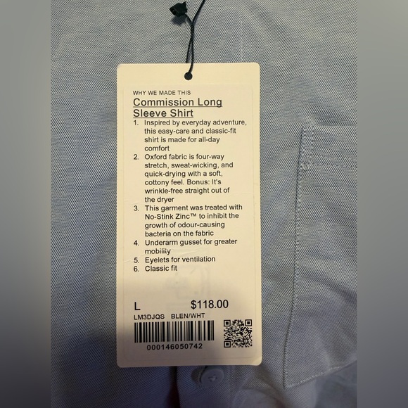 Lululemon Commission Long Sleeve Shirt - Picture 5 of 6